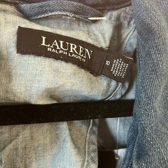 NWT Black Label Lauren Ralph Lauren
Denim Trench Coat - Picture 3 of 10